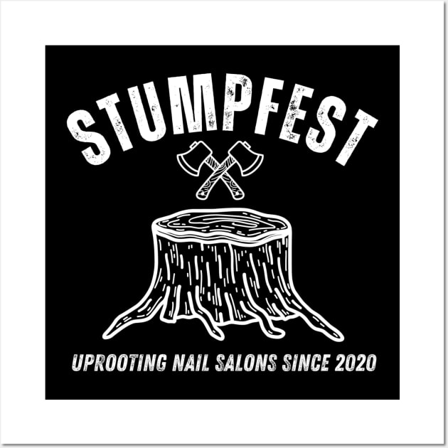 Stumpfest Funny Bluey Uprooting Nail Salons Wall Art by Pacific Opal